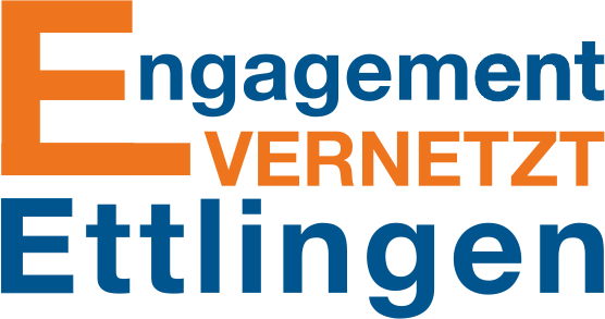 Das Logo der Engagementplattform - Engagement vernetzt Ettlingen