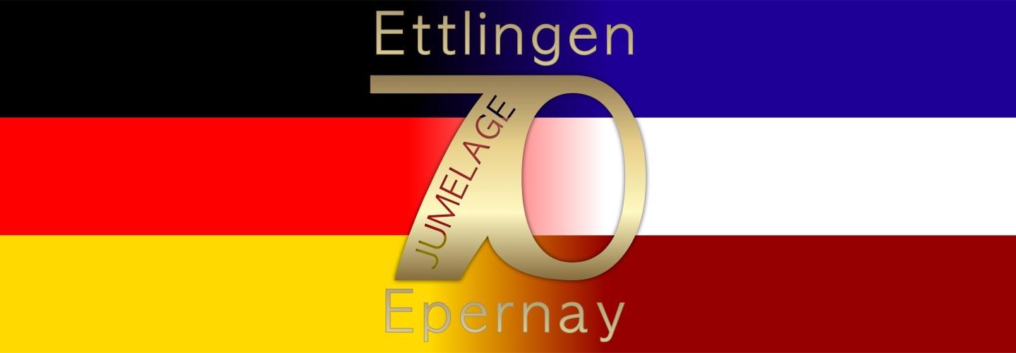Jubiläumslogo 70 Jahre Städtepartnerschaft Jubiläumslogo 70 Jahre Städtepartnerschaft