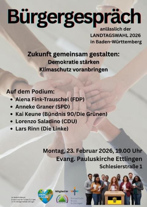 Bürgergespräch, Landtagswahl 2026, Infoveranstaltung Bürgergespräch, Landtagswahl 2026, Infoveranstaltung