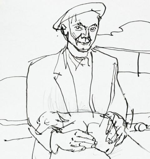 Emil Wachter, Ausstellung, Reiseskizzen, Schloss Ettlingen Emil Wachter, Ausstellung, Reiseskizzen, Schloss Ettlingen