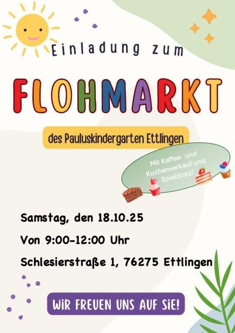Flohmarkt des Pauluskindergarten Ettlingen Flohmarkt des Pauluskindergarten Ettlingen