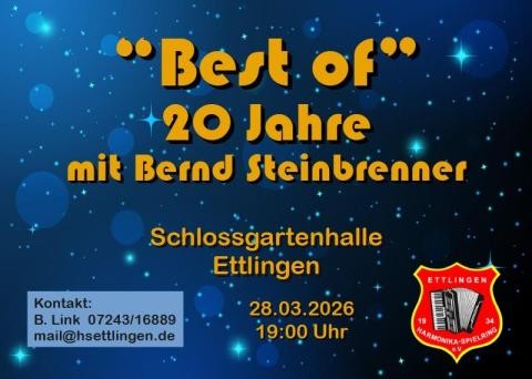 "Best of" - 20 Jahre mit Bernd Steinbrenner, Konzert "Best of" - 20 Jahre mit Bernd Steinbrenner, Konzert