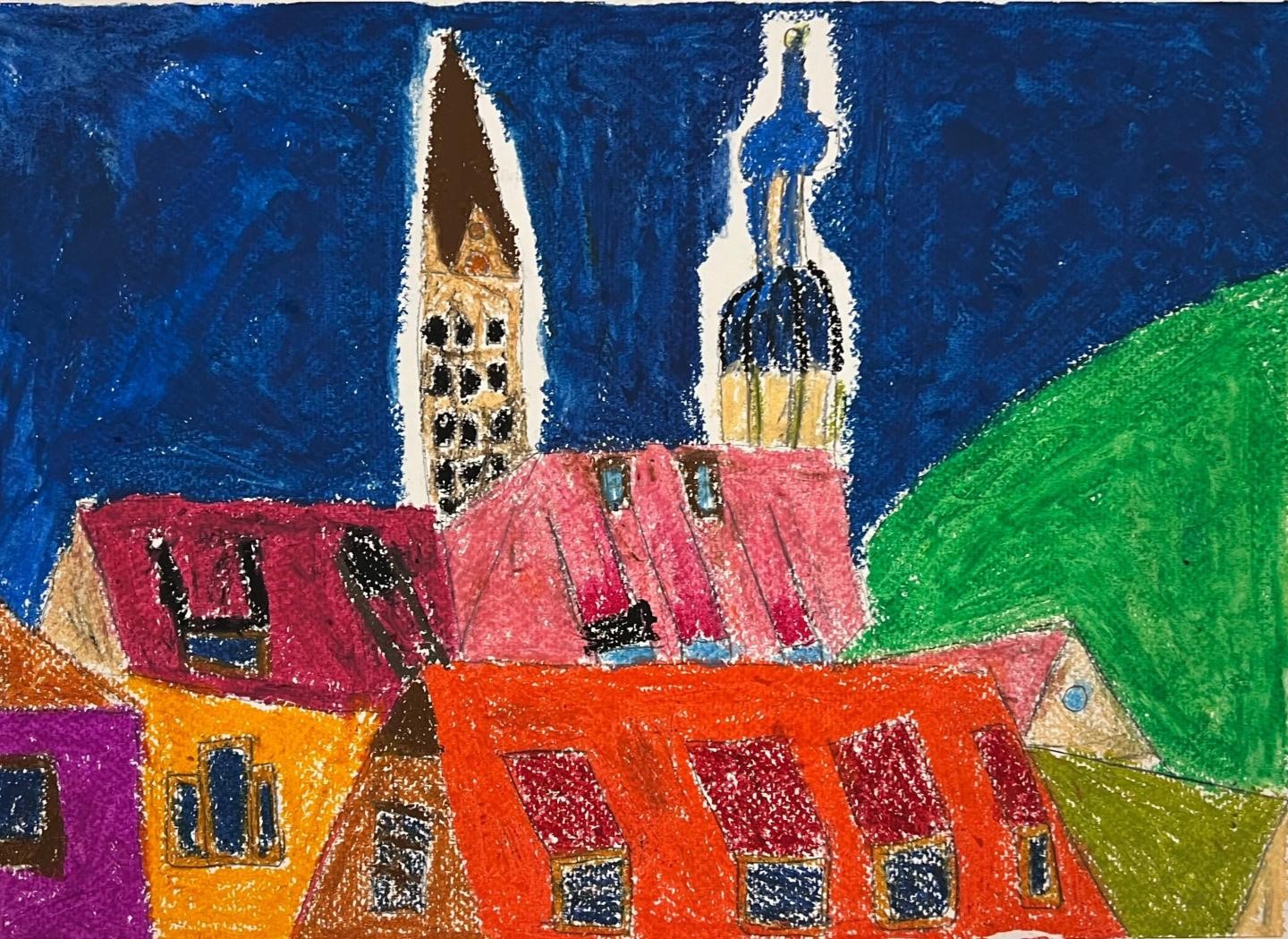 Kinderkunstschule Blick aus dem Atelier