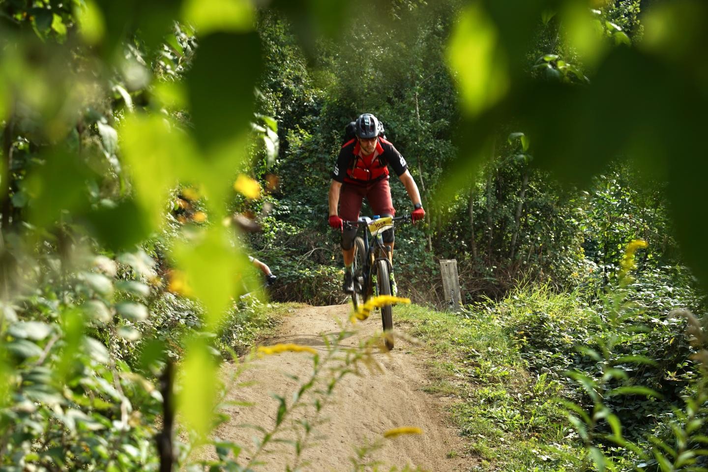 Radfahrer während der Mai Bike