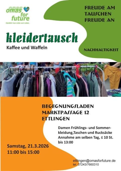 Damen Kleidertausch, Omas for Future Ettlingen Damen Kleidertausch, Omas for Future Ettlingen