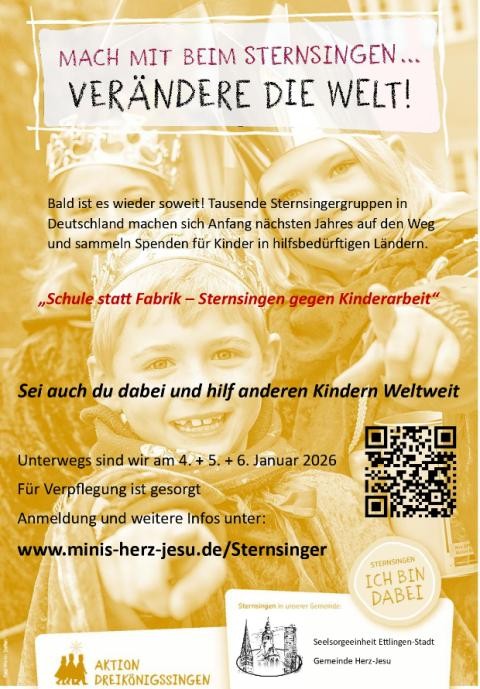 Laufe selbst als Sternsinger!, Gemeindezentrum Herz-Jesu Ettlingen Laufe selbst als Sternsinger!, Gemeindezentrum Herz-Jesu Ettlingen
