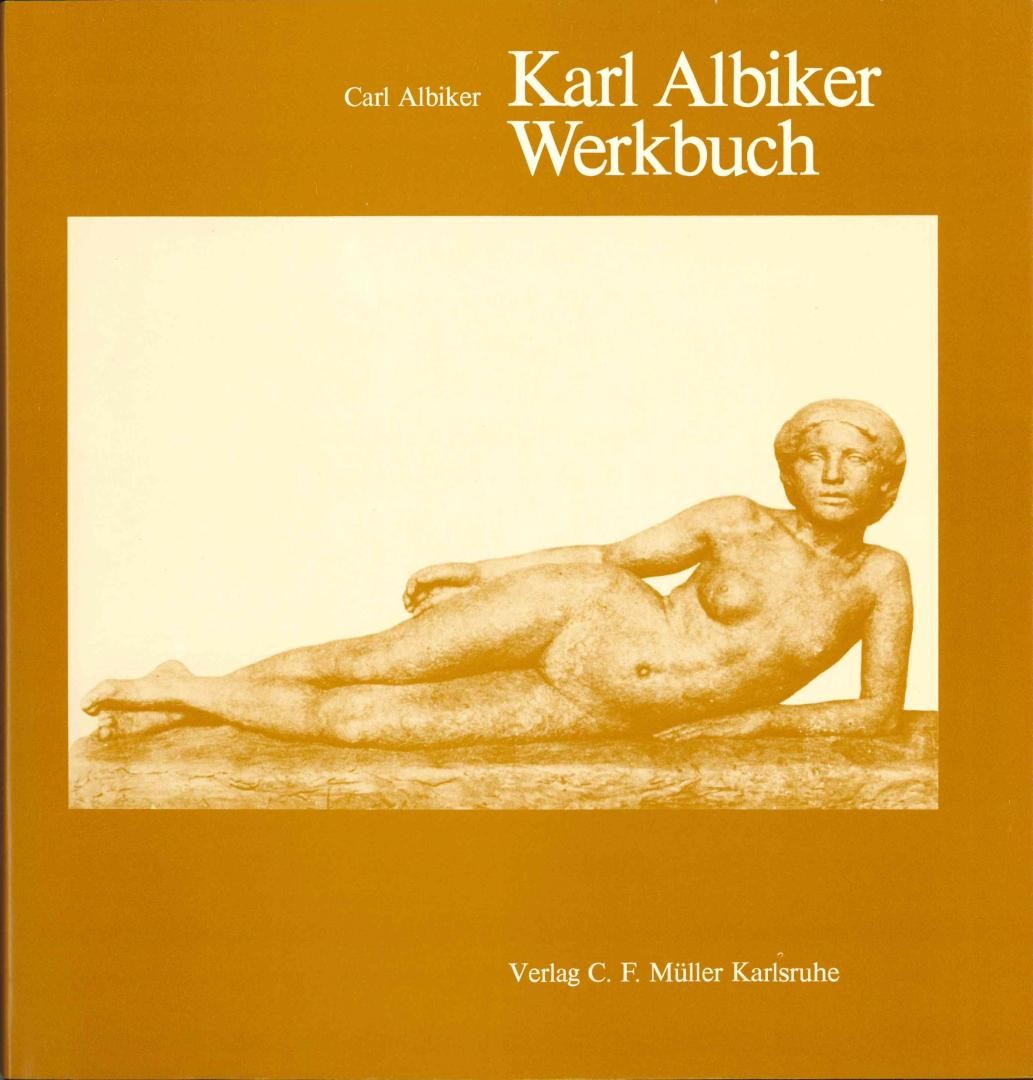 Farbiges Buchcover der Publikation Karl Albiker - Werkbuch der Stadtverwaltung Ettlingen
