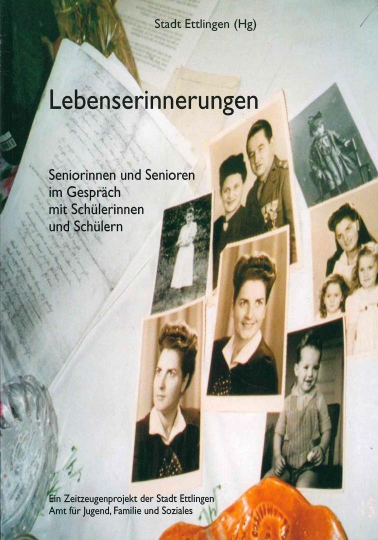 Farbiges Buchcover der Publikation Lebenserinnerungen der Stadtverwaltung Ettlingen