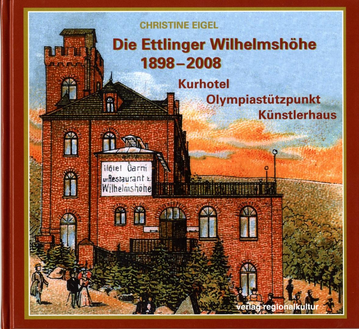 Farbiges Buchcover der Publikation Die Ettlinger Wilhelmshöhe 1938-2008 der Stadtverwaltung Ettlingen