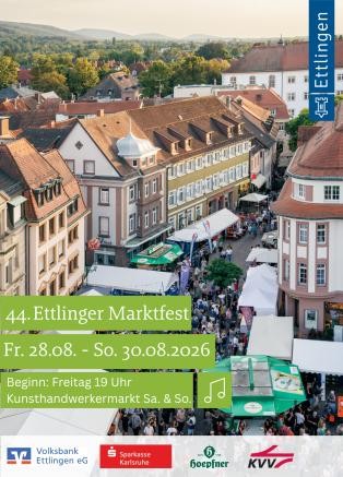 Gemütliches Beisammensein auf dem Ettlinger Marktfest