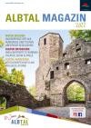 Überschrift: Albtal Magazin 2022, darunter ist eine Kapellenruine bei Karlsbad-Langensteinbach, darunter das Logo von der Tourismusgemeinschaft Albtal Plus e.V.
