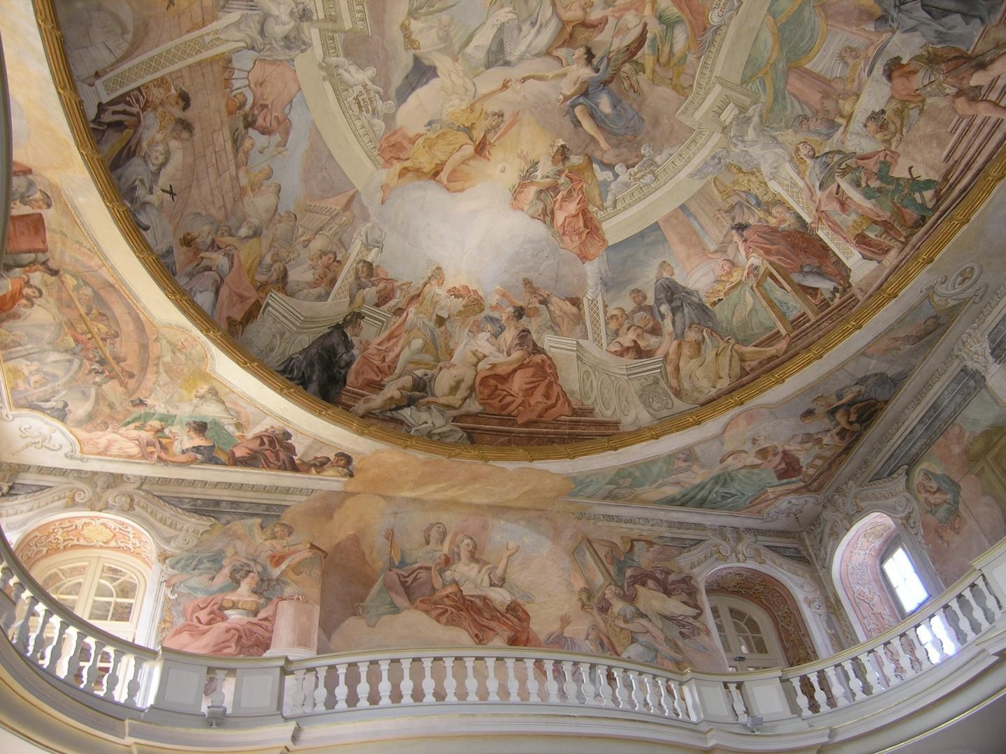 Deckenmalerei in der ehemaligen Schlosskapelle