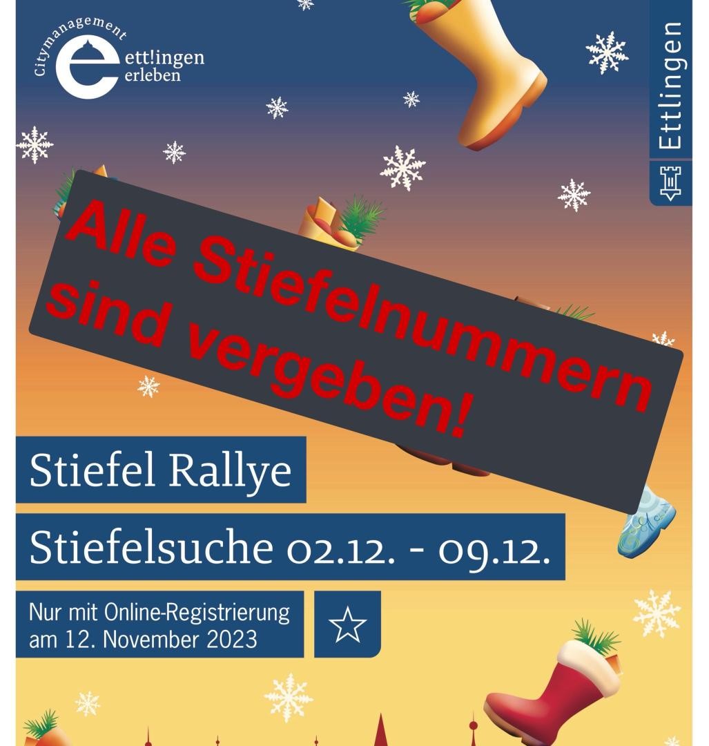 Bild Stiefel-Rallye Plakat