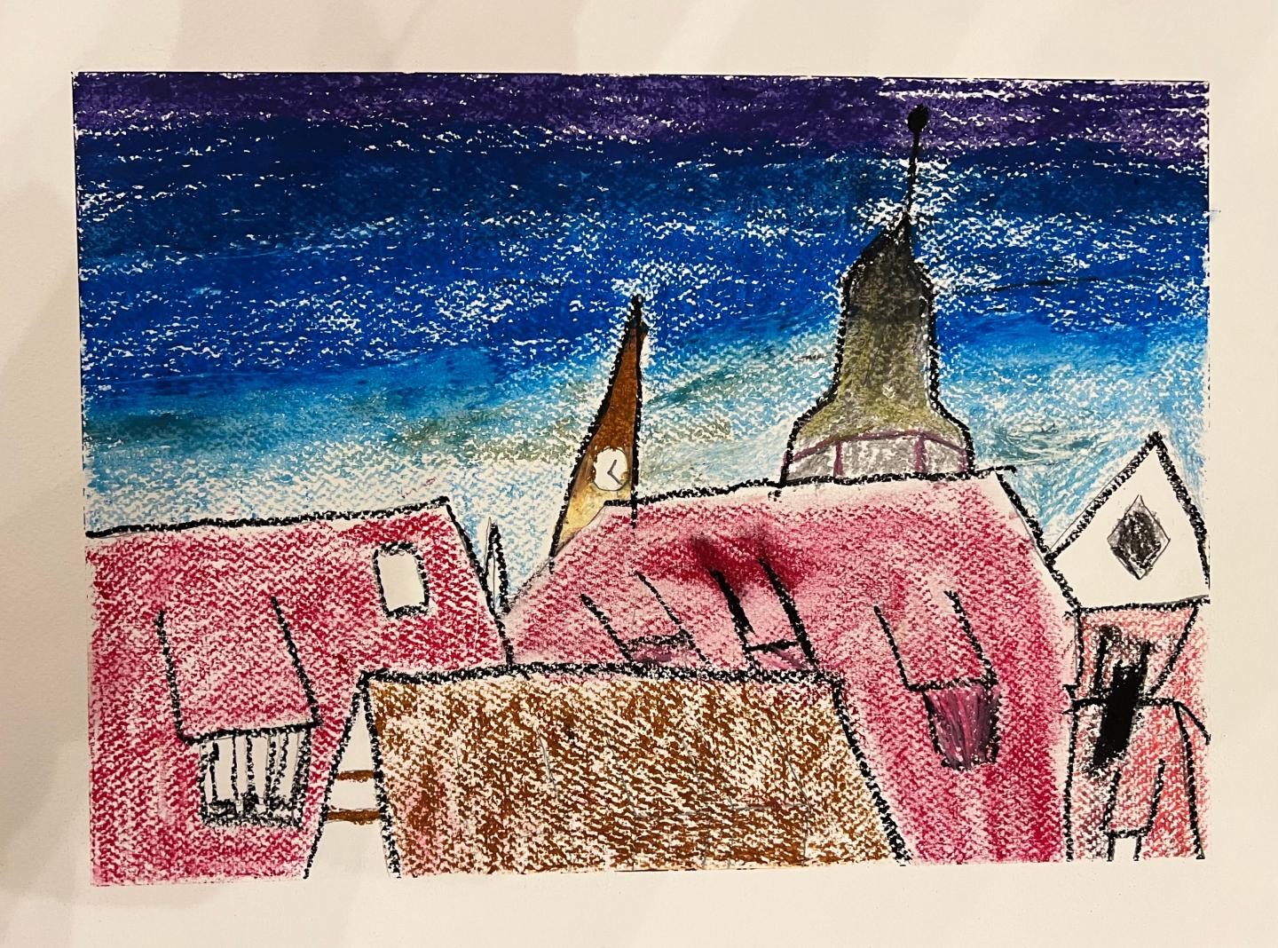 Kinderkunstschule Blick aus dem Atelier