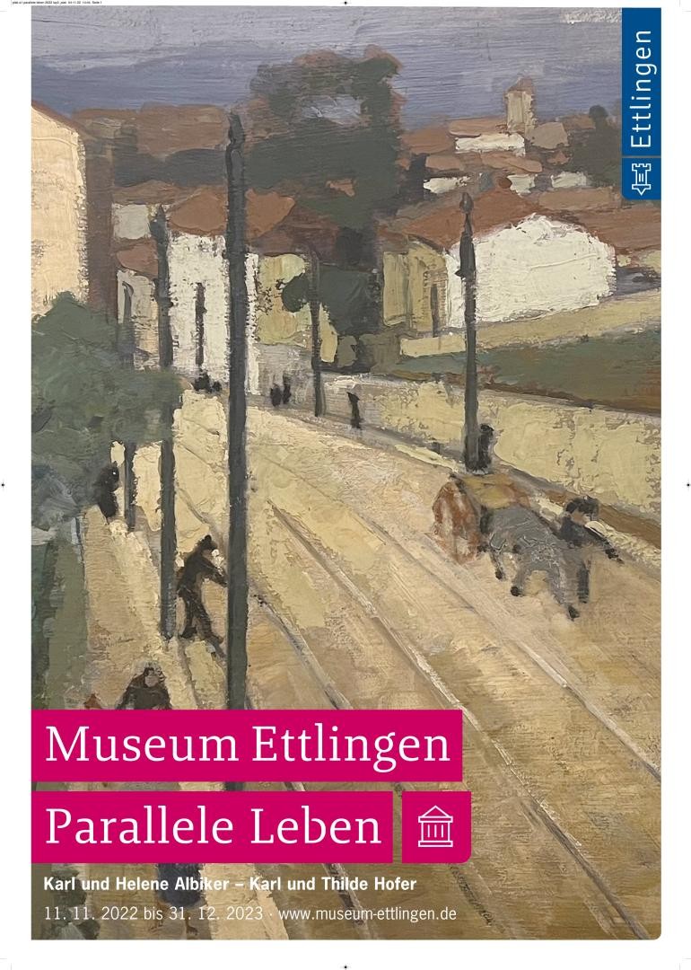 Plakat der Ausstellung Parallele Leben
