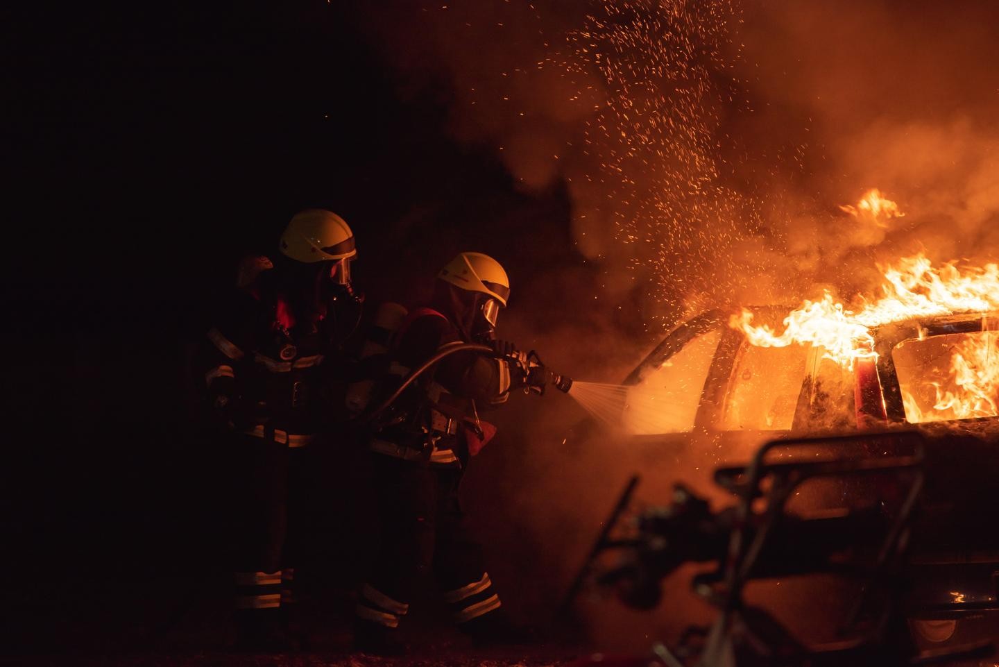 Foto Feuerwehreinsatz Brandbekämpfung