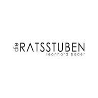 Logo die Ratsstuben, schwarze Großbuchstaben und weißer Hintergrund