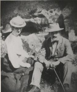 Karl und Thilde Hofer in Rom, um 1904