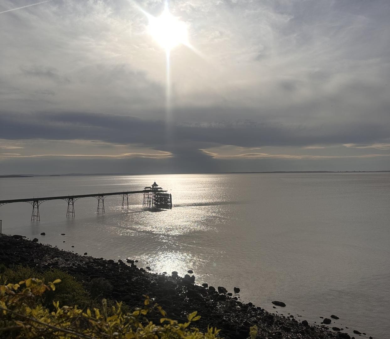 Der Pier von Clevedon im Abendlicht