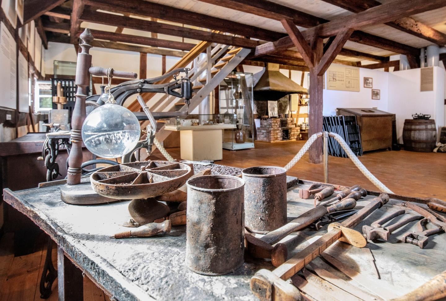 Blick in die Schusterwerkstatt im Lauerturmmuseum