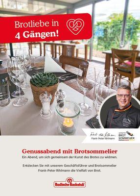 Genussabend mit Brotsommelier, Backstubenführung