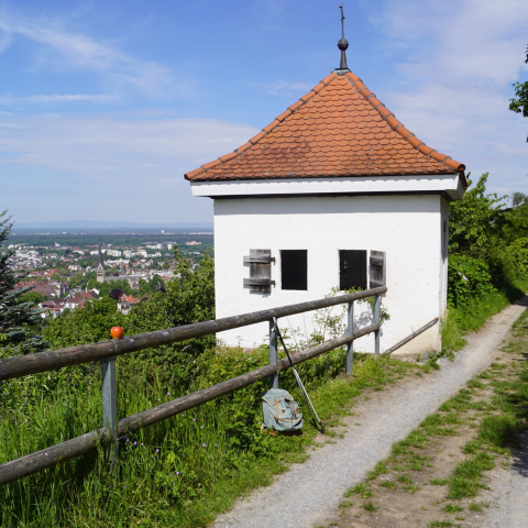 Panoramaweg, weißes Häusle