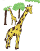 Tiersymbol Spielplatz Giraffe