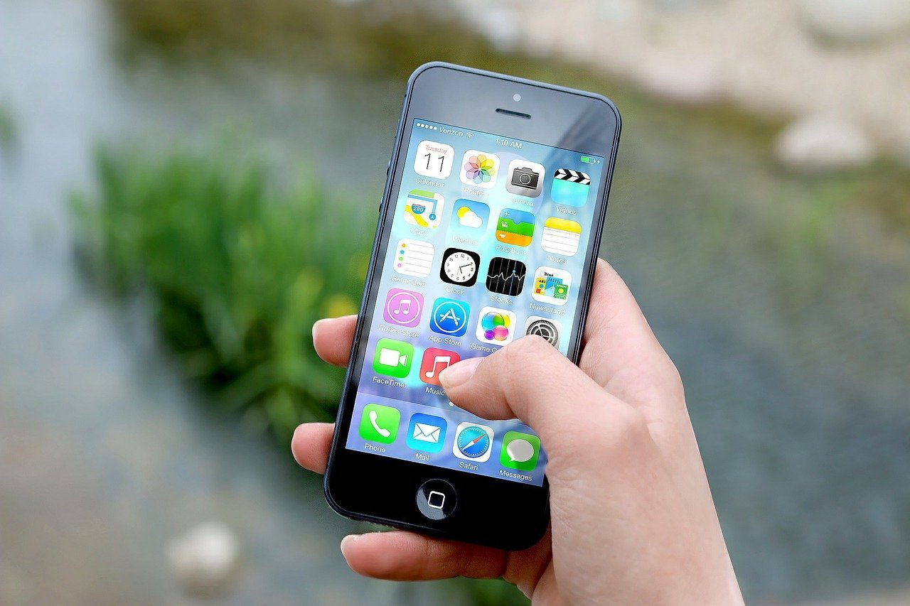 Foto Handy mit Apps Foto Handy mit Apps