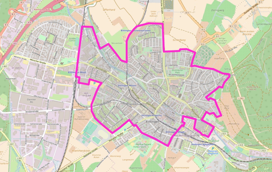 Ausbaupolygon der Telekom