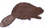Tiersymbol Spielplatz Biber