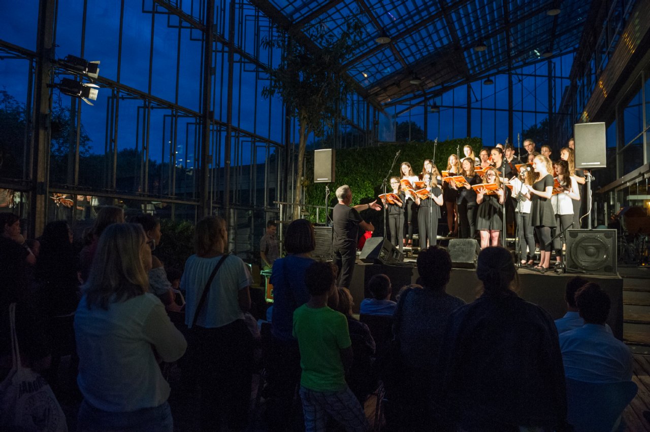 Chor bei der Musiknacht im Grünhaus