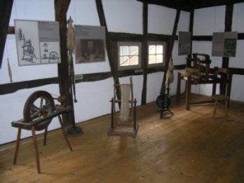 Spinnräder im Museum am Lauerturm