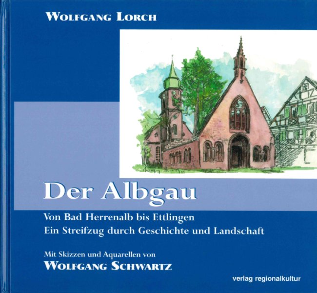 Farbiges Buchcover der Publikation Der Albgau der Stadtverwaltung Ettlingen