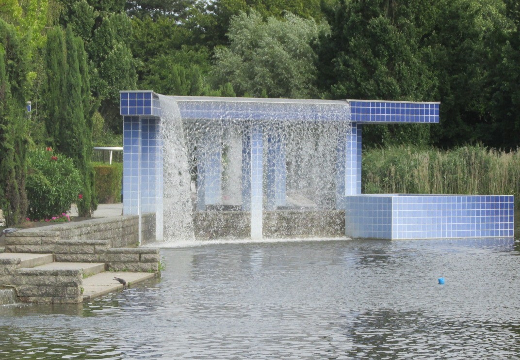 Wasservorhang beim Wassertor.
