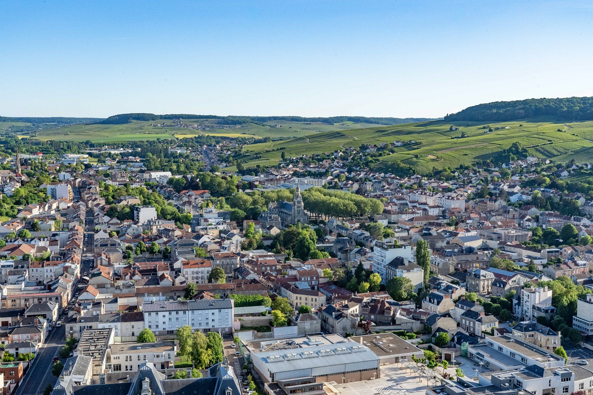 Stadtansicht von Epernay